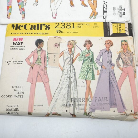 Vintage Sewing Patterns McCalls Simplicity Butterick Kids Woman Jumpsuit Skirts - Picture 5 of 9